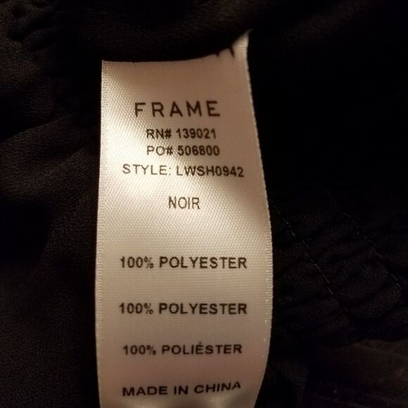 FRAME Ruffle Front Smocked Blouse - Picture 7 of 8